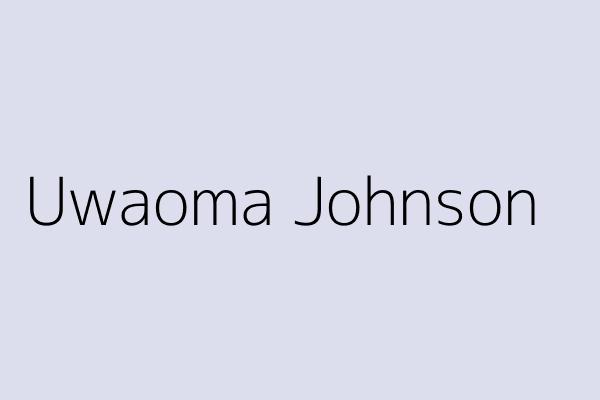 Uwaoma Johnson 